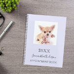 Kat aangepaste foto lavendel 2026 planner<br><div class="desc">Een lavendel met een violette achtergrond. Personaliseer en voeg uw foto, jaar, naam en een tekst toe. De naam is in het zwart geschreven met een groot modern handschrift.</div>