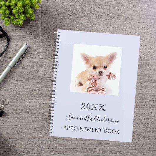 Kat aangepaste foto lavendel 2027 planner