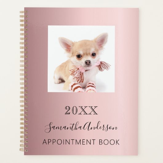 Kat aangepaste foto roze planner (Voorkant)