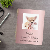 Kat aangepaste foto roze planner