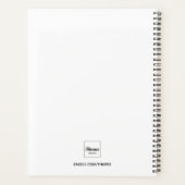 Kat aangepaste foto wit zwart planner (Achterkant)