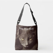 Kat Aangepaste multiprintkaart voor meerdere licha Crossbody Tas (Voorkant)