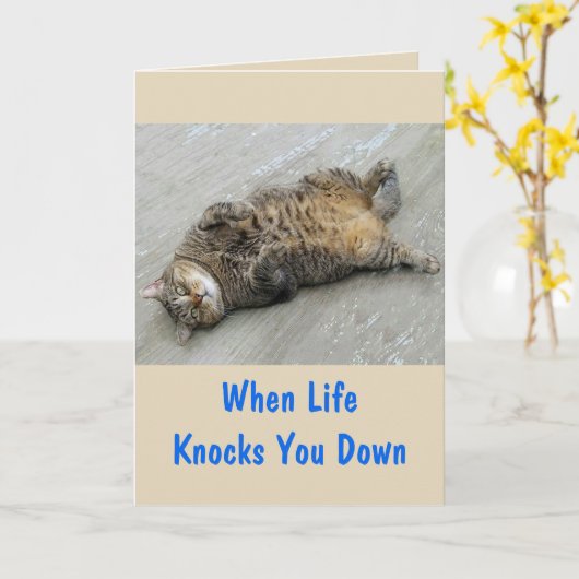 Kat Aanmoediging strijd terug Kaart (Gele Bloem)