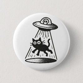 Kat Abductie Ronde Button 5,7 Cm