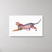 Kat abstract canvas afdruk (Voorkant)