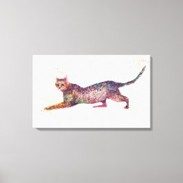 Kat abstract canvas afdruk