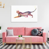 Kat abstract canvas afdruk (Insitu (Woonkamer))