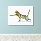 Kat Abstract Canvas Afdruk (Insitu (Houten vloer))