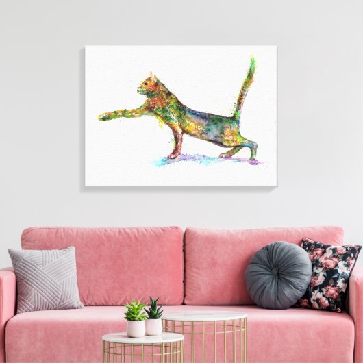 Kat Abstract Canvas Afdruk (Insitu (Woonkamer))