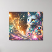 Kat Abstract Canvas Afdruk (Voorkant)