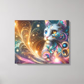 Kat Abstract Canvas Afdruk (Voorkant)