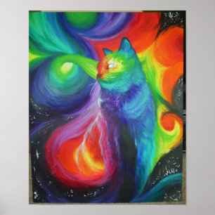 Kat Abstract Poster