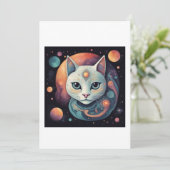 kat abstracte kunst kaart (Staand voorkant)