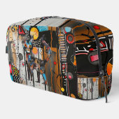 Kat Abstracte toilettas Toilettasje (Rechterhoek)