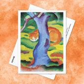 Kat achter een boom Franz Marc Briefkaart