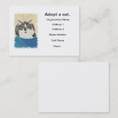 Kat adoptie visitekaartjes Sjabloon (Voorkant / Achterkant)