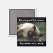 Kat Adoption Personalized Reminder Magnet (Voorkant / Achterkant)