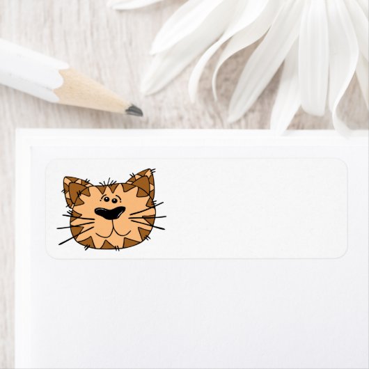 Kat adreslabel etiket (Insitu)