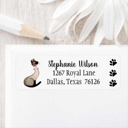 Kat-adreslabel Etiket (Insitu)