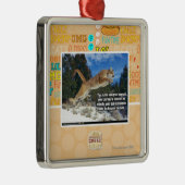 Kat afbeelding metalen ornament (Rechts)