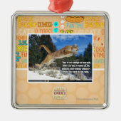 Kat afbeelding metalen ornament (Voorkant)