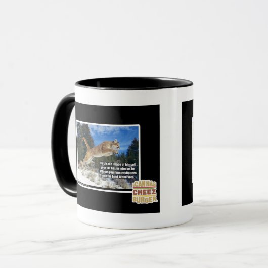 Kat afbeelding mok (Voorkant links)