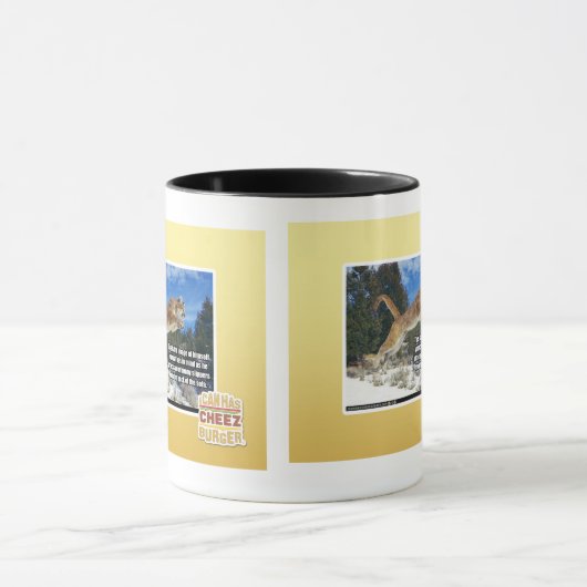 Kat afbeelding mok (Midden)