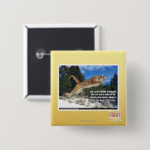 Kat afbeelding vierkante button 5,1 cm (Voorkant /achterkant)