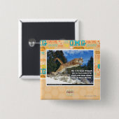 Kat afbeelding vierkante button 5,1 cm (Voorkant /achterkant)