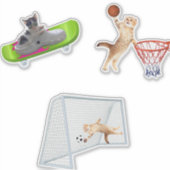 Kat-afspeelFootball Sticker (Voorkant)