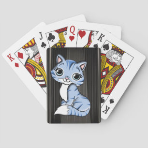 Kat-afspeelkaartdeck Pokerkaarten