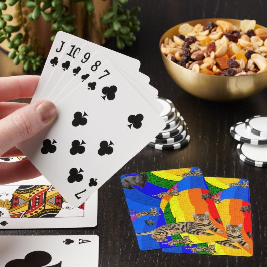 Kat-afspeelkaartdeck Pokerkaarten (Insitu)