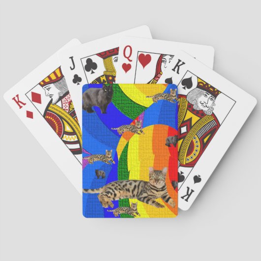 Kat-afspeelkaartdeck Pokerkaarten (Achterkant)