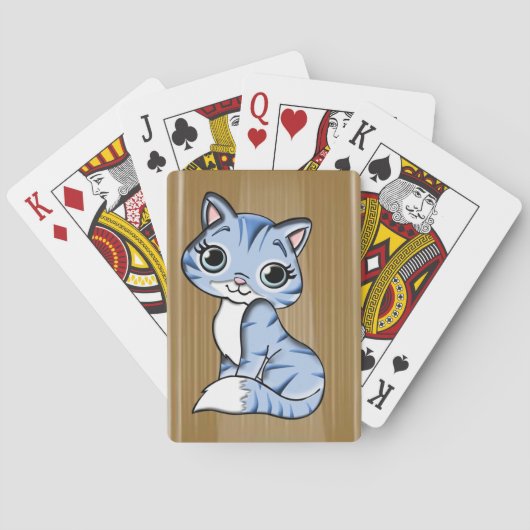 Kat-afspeelkaartdeck Speelkaarten (Achterkant)