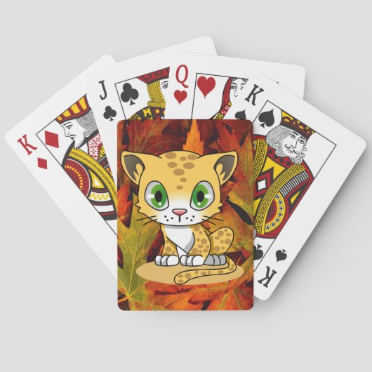 Kat-afspeelkaartdeck Speelkaarten (Achterkant)