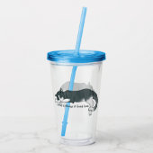 Kat aftappen acryl drinkbeker (Achterkant)