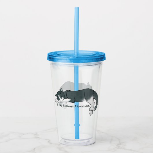 Kat aftappen acryl drinkbeker (Voorkant)