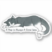 Kat aftappen sticker (Voorkant)