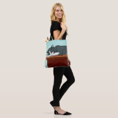 Kat aftappen tote bag (Op model)