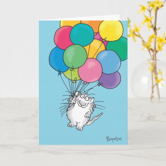 KAT ALOFT Birthday Kaart (Gele Bloem)