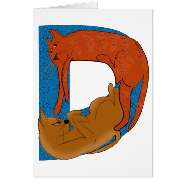 Kat Alphabet D-kaart (Voorkant)