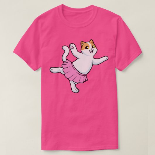 Kat als Ballerina in Ballet T-shirt (Design voorkant)
