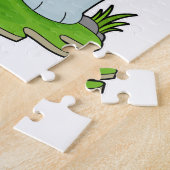 Kat als Basketball-speler met Basketball Legpuzzel (Zijkant)