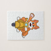 Kat als Biker met Scooter.PNG Legpuzzel (Horizontaal)