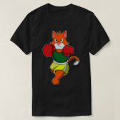 Kat als Boxer met Boxing-handschoenen T-shirt (Design voorkant)