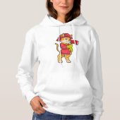 Kat als brandweerman met Ax Hoodie (Voorkant)