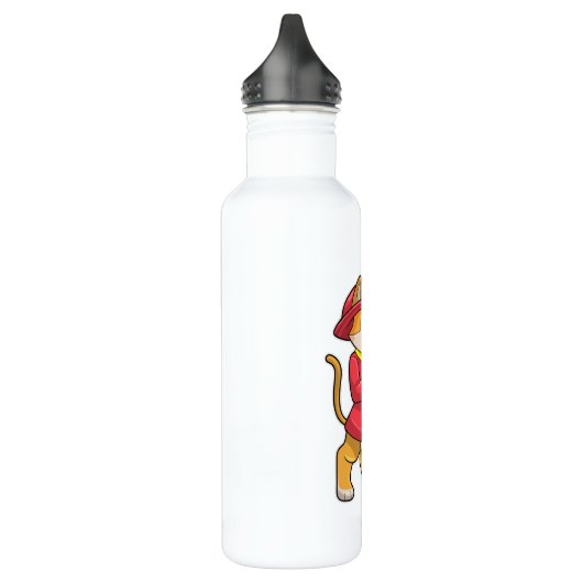 Kat als brandweerman met Ax Waterfles (Links)