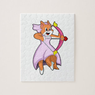 Kat als Bride met bruiloft-jurk.PNG Legpuzzel