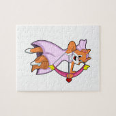 Kat als bruid met trouwjurk.PNG Legpuzzel (Horizontaal)