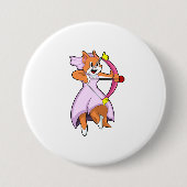 Kat als bruid met trouwjurk.PNG Ronde Button 7,6 Cm (Voorkant)